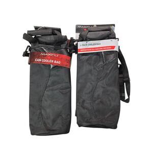 Lot of 2 Maxfli 6-Pack Cooler Bags Golf Cart Bag Holds Six 12oz Cans